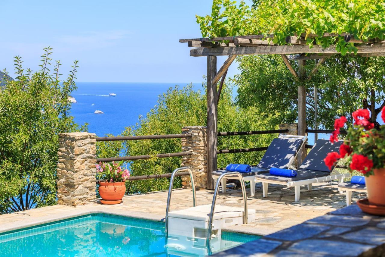 Villa Nina Skopelos- Private Pool - Magnificent Views Exteriör bild