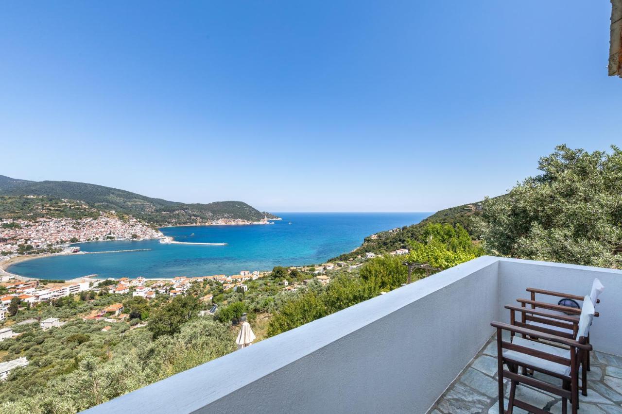 Villa Nina Skopelos- Private Pool - Magnificent Views Exteriör bild