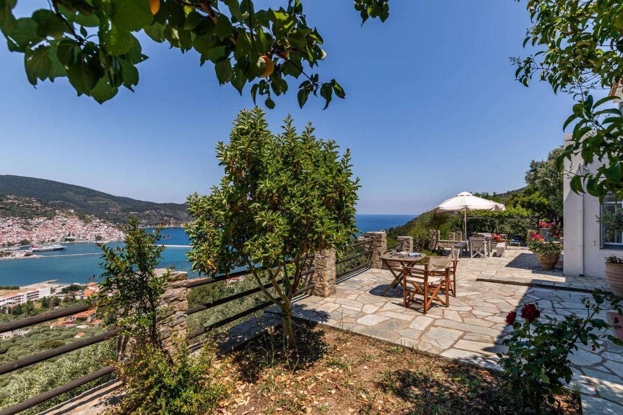 Villa Nina Skopelos- Private Pool - Magnificent Views Exteriör bild
