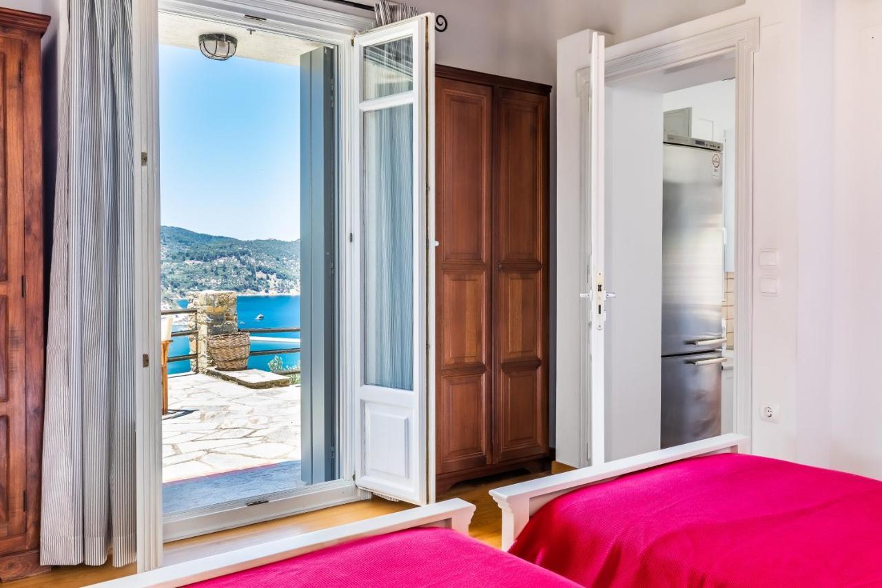 Villa Nina Skopelos- Private Pool - Magnificent Views Exteriör bild