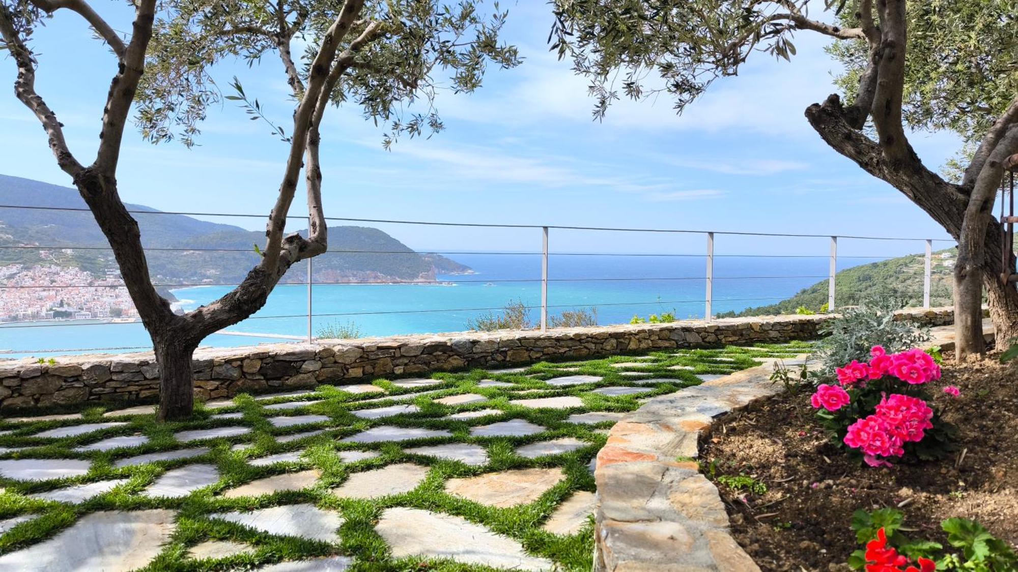 Villa Nina Skopelos- Private Pool - Magnificent Views Exteriör bild